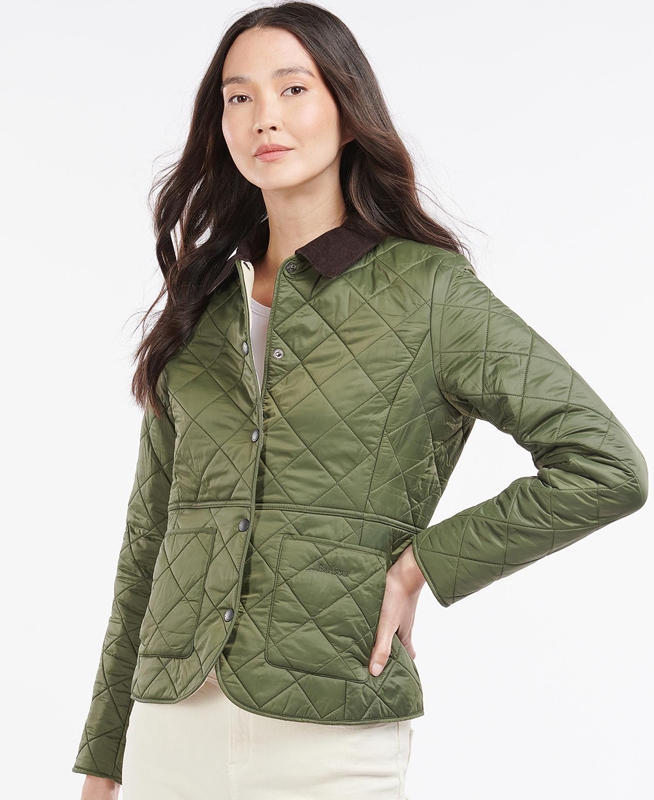 Barbour Steppjacke Deveron Polarquilt Női Vattázott Kabát Zöld | 823740-LHC