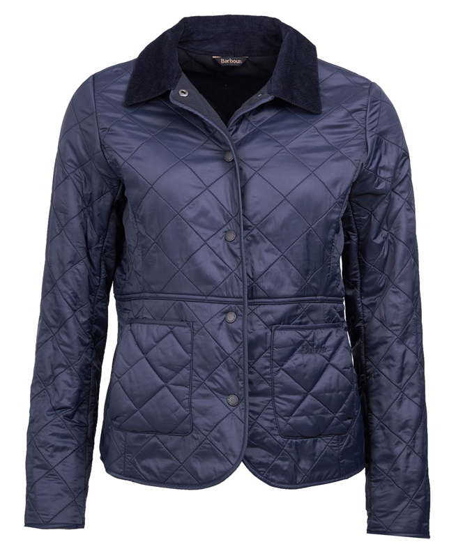 Barbour Steppjacke Deveron Polarquilt Női Vattázott Kabát Kék | 839276-KNT