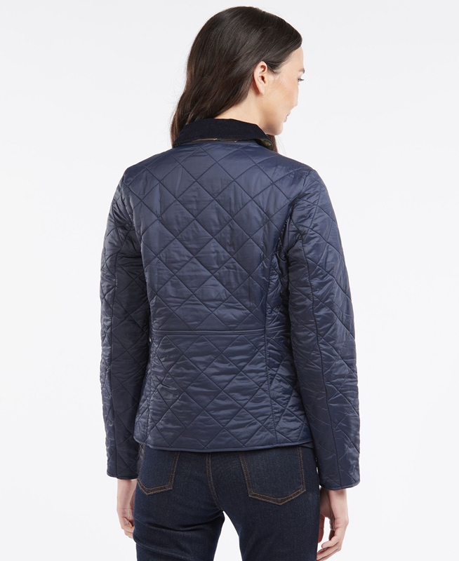 Barbour Steppjacke Deveron Polarquilt Női Vattázott Kabát Kék | 839276-KNT