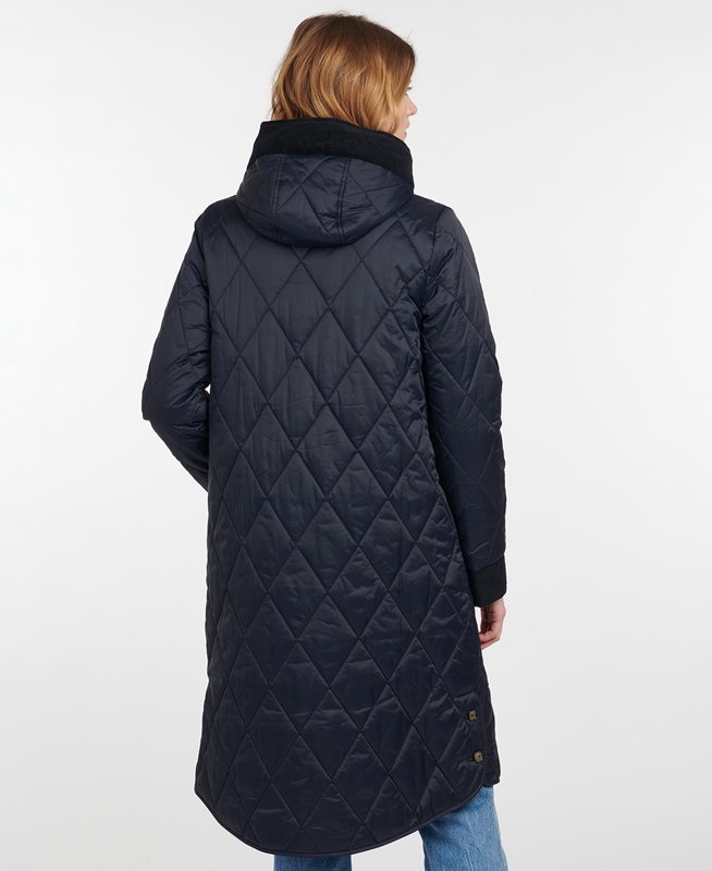 Barbour Steppjacke Mickley Női Vattázott Kabát Sötétkék | 563921-LMU
