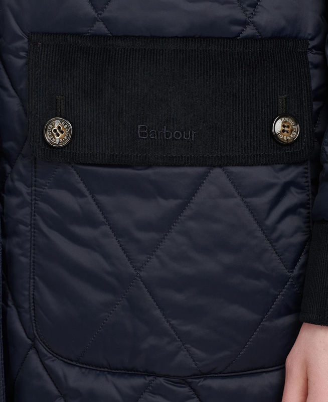 Barbour Steppjacke Mickley Női Vattázott Kabát Sötétkék | 563921-LMU