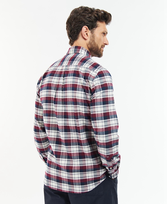 Barbour Stonewell Tailored Fit Férfi Ingek Rózsaszín | 138542-ZXC