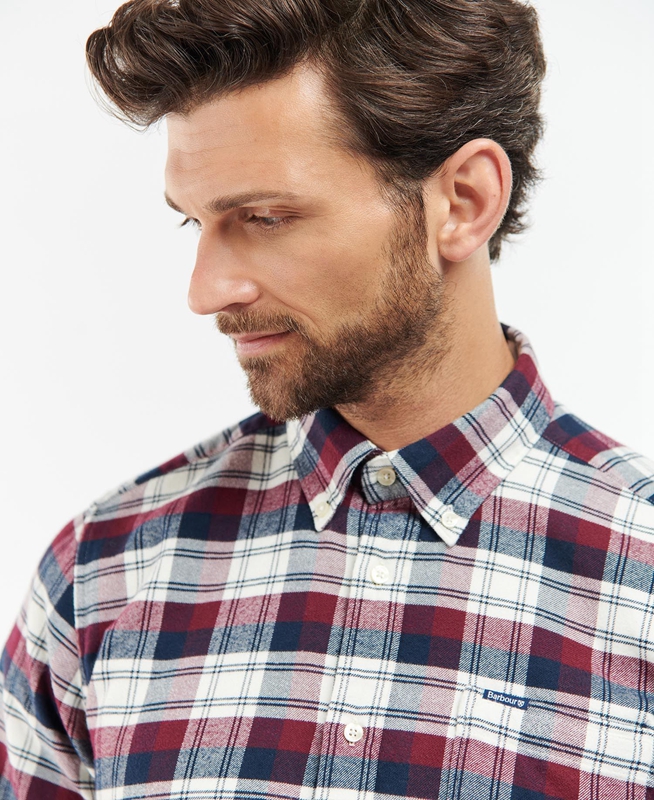 Barbour Stonewell Tailored Fit Férfi Ingek Rózsaszín | 138542-ZXC