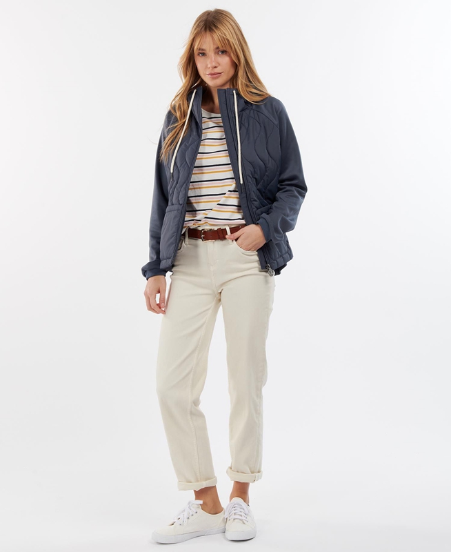 Barbour Strathmore Női Pulóverek Sötétkék | 619304-AVQ