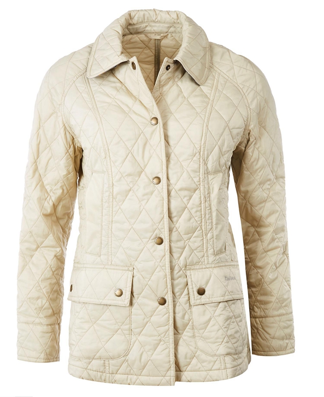Barbour Summer Beadnell Női Vattázott Kabát Krém | 507921-SXI