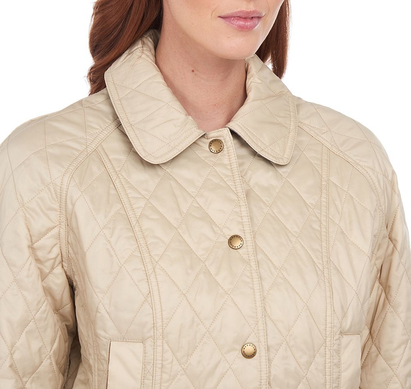 Barbour Summer Beadnell Női Vattázott Kabát Krém | 507921-SXI