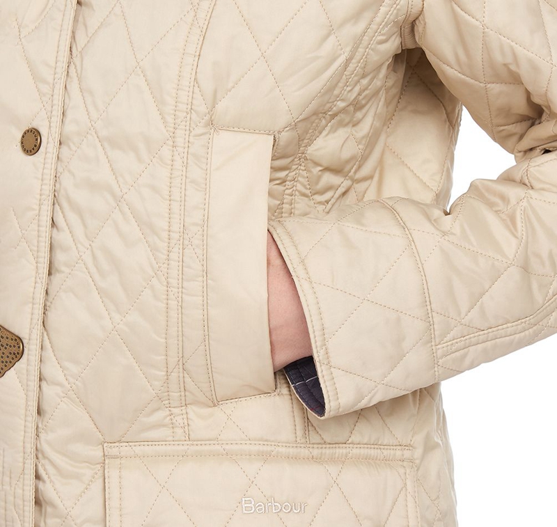 Barbour Summer Beadnell Női Vattázott Kabát Krém | 507921-SXI