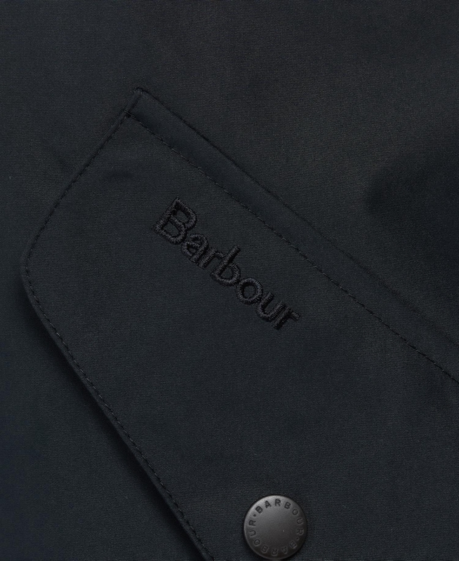 Barbour Summer Chelsea Férfi Vízálló Kabát Fekete | 061574-UJV