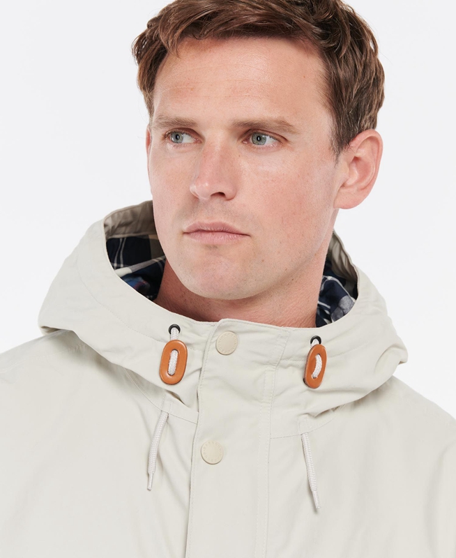 Barbour Summer City Parka Férfi Vízálló Kabát Bézs | 053291-VZL