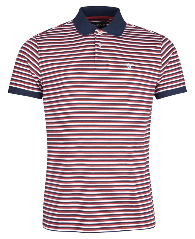 Barbour Swinden Férfi Polo shirts Piros | 865173-VCH