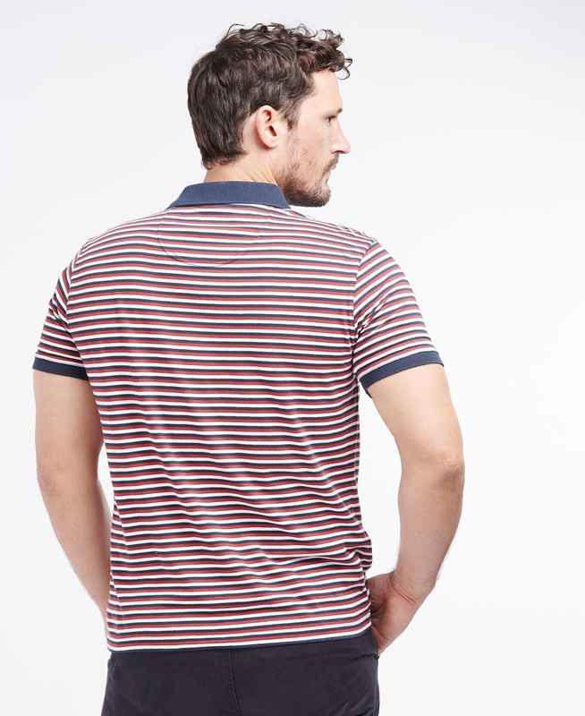Barbour Swinden Férfi Polo shirts Piros | 865173-VCH
