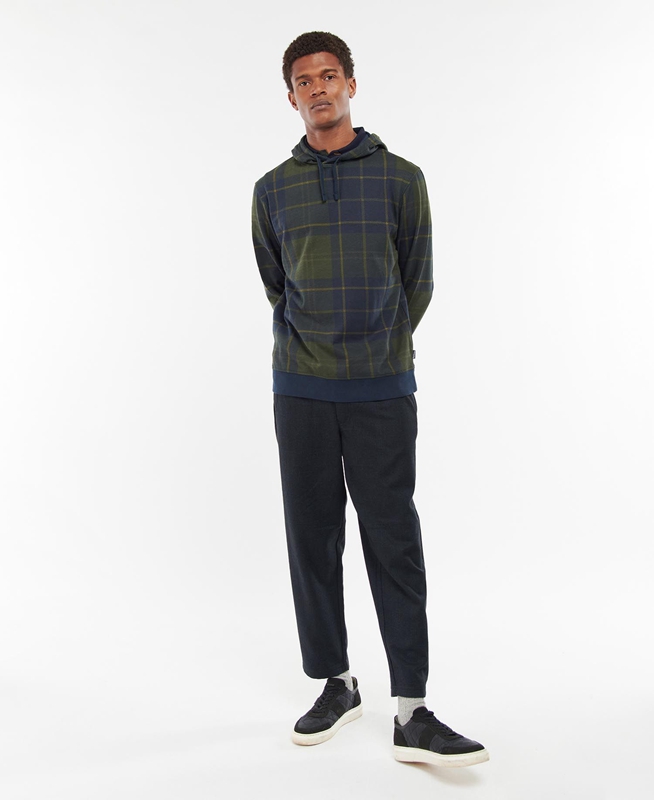 Barbour Syston Popover Férfi Pulóverek Kék | 805219-WEC