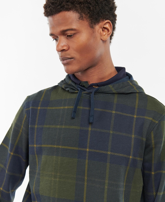 Barbour Syston Popover Férfi Pulóverek Kék | 805219-WEC