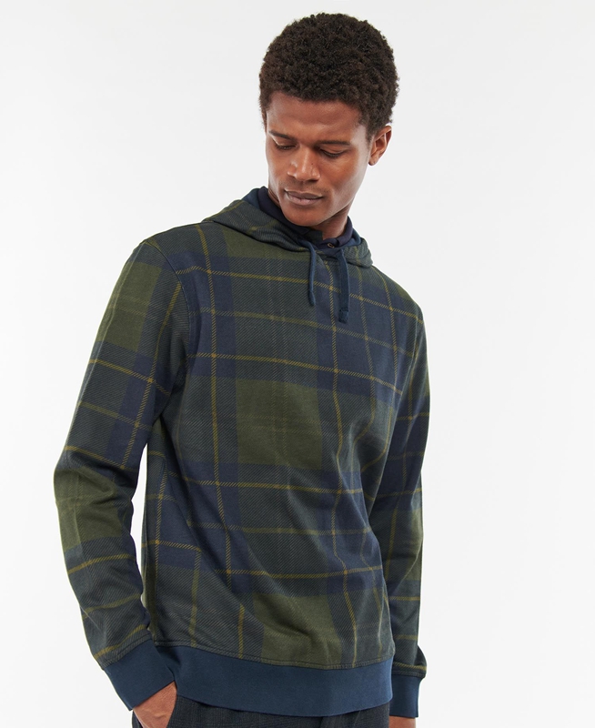 Barbour Syston Popover Férfi Pulóverek Kék | 805219-WEC