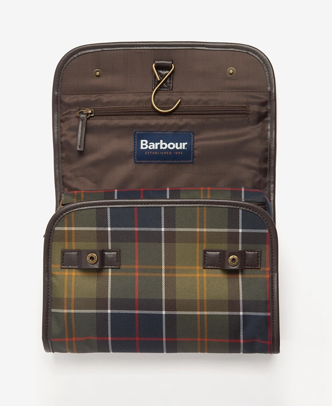 Barbour Tartan Hanging Washbag Férfi Táska Színes | 826713-COS