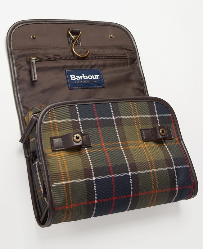 Barbour Tartan Hanging Washbag Férfi Táska Színes | 826713-COS