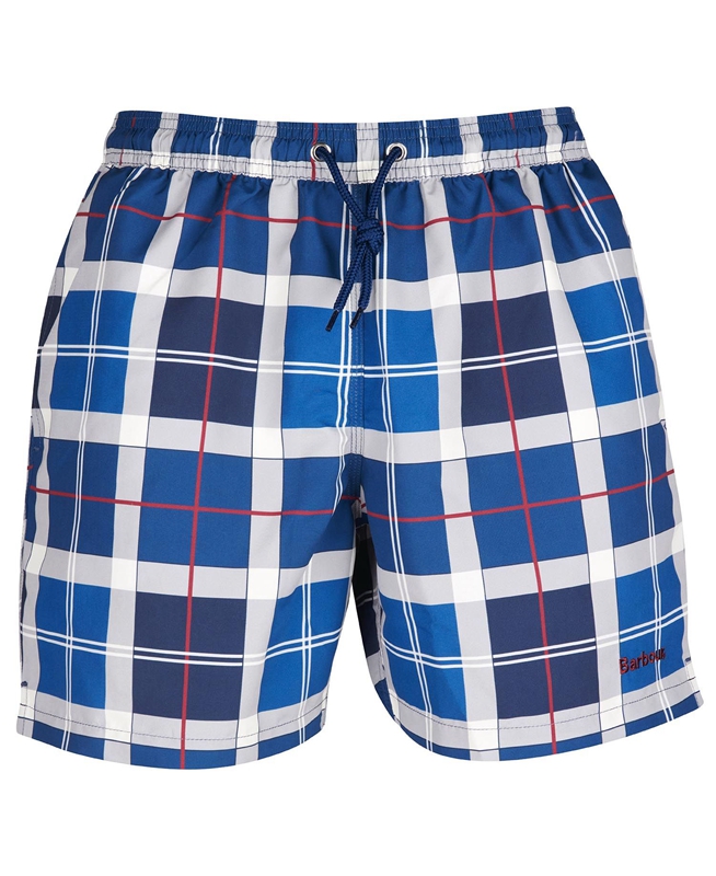 Barbour Tartan Swim Férfi Nadrág Sötétkék | 520349-CMG