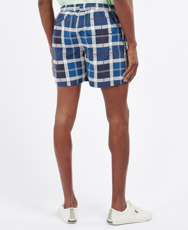 Barbour Tartan Swim Férfi Nadrág Sötétkék | 520349-CMG