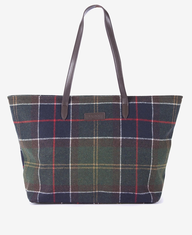 Barbour Tasche Witford Tartan Tote Női Táska Színes | 758912-ZLV
