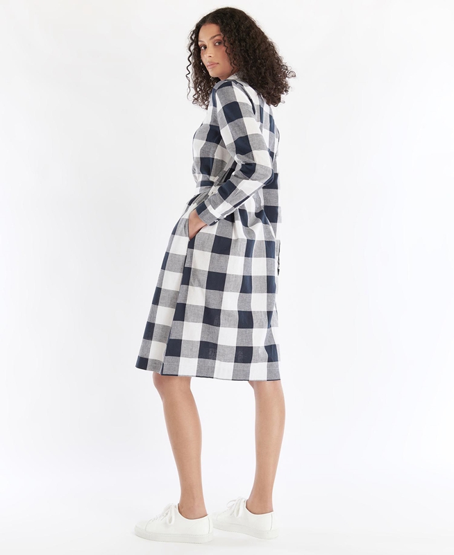 Barbour Tern Check Női Ruha Színes | 972138-QZD