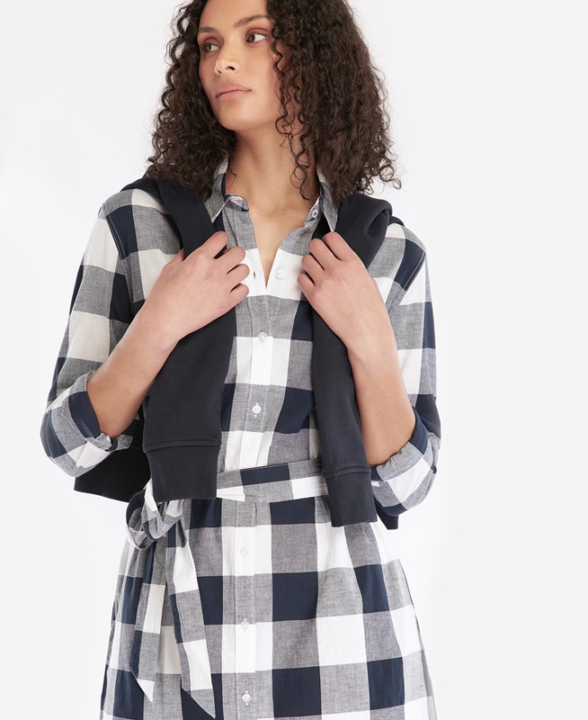 Barbour Tern Check Női Ruha Színes | 972138-QZD