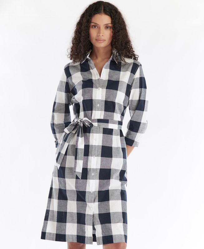 Barbour Tern Check Női Ruha Színes | 972138-QZD
