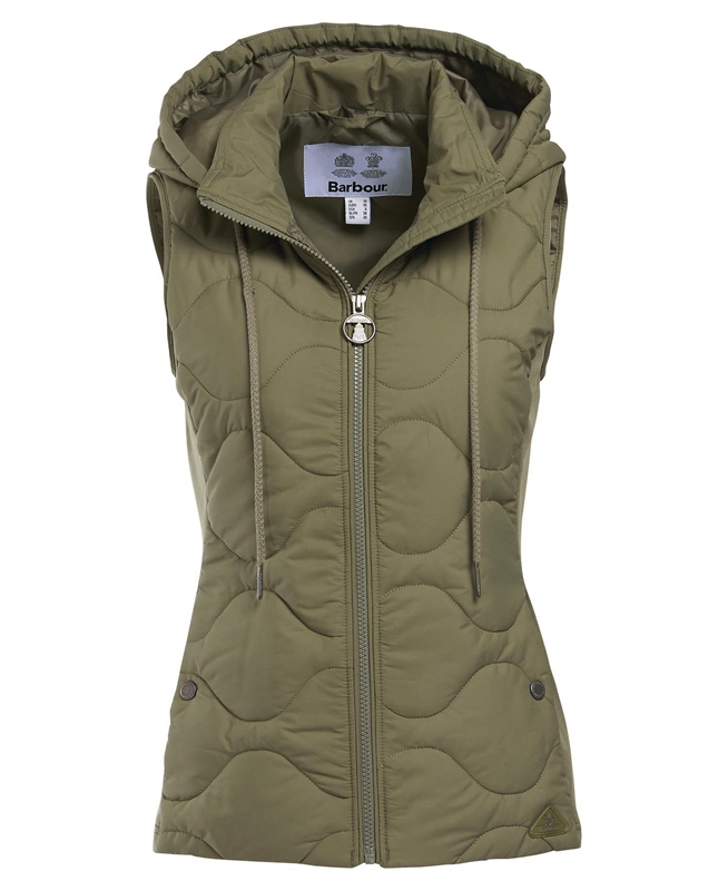 Barbour Thrift Quilted Női Pulóverek Olivazöld | 365289-SMJ