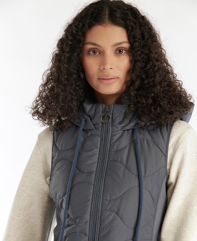 Barbour Thrift Quilted Női Pulóverek Szürke | 052176-BIQ