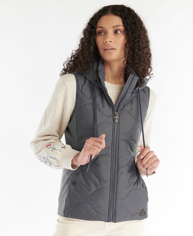 Barbour Thrift Quilted Női Pulóverek Szürke | 052176-BIQ