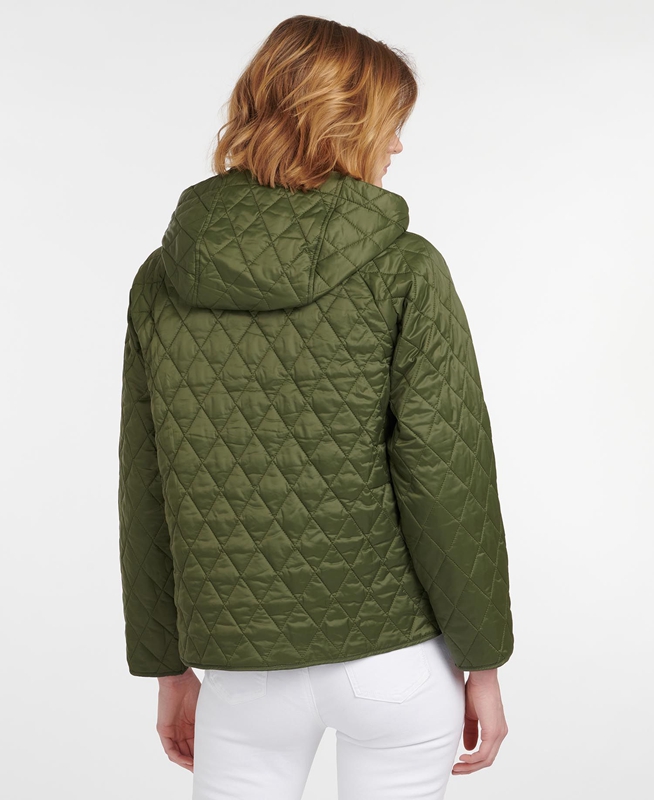 Barbour Tobymory Női Vattázott Kabát Zöld | 813276-FJK