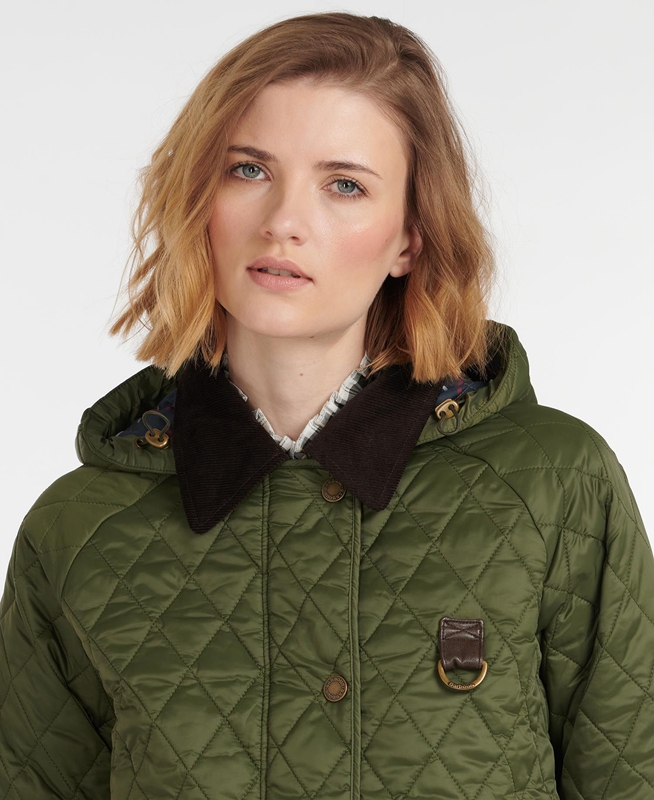 Barbour Tobymory Női Vattázott Kabát Zöld | 813276-FJK