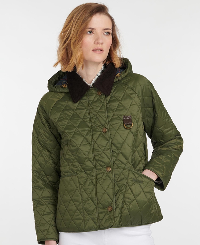 Barbour Tobymory Női Vattázott Kabát Zöld | 813276-FJK