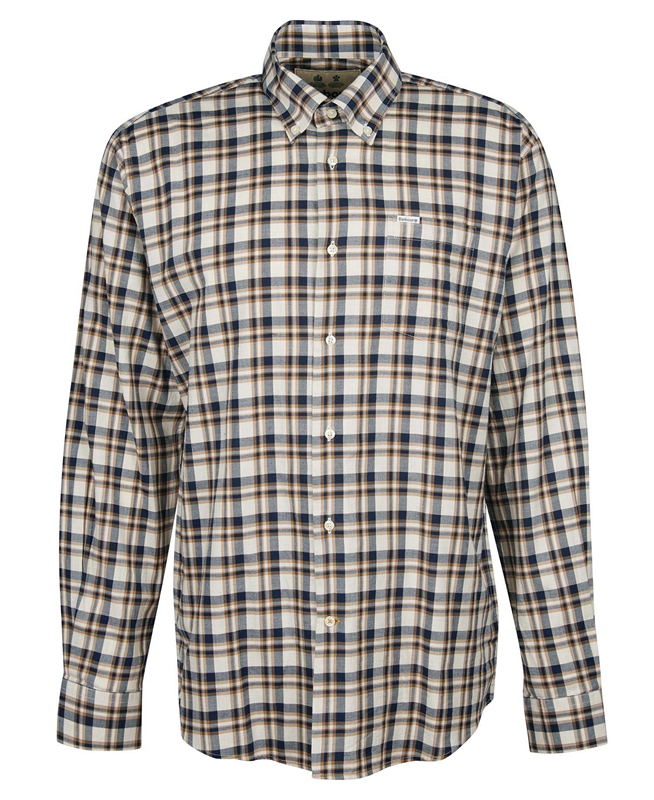 Barbour Turville Regular Fit Férfi Ingek Bézs | 352168-IVS