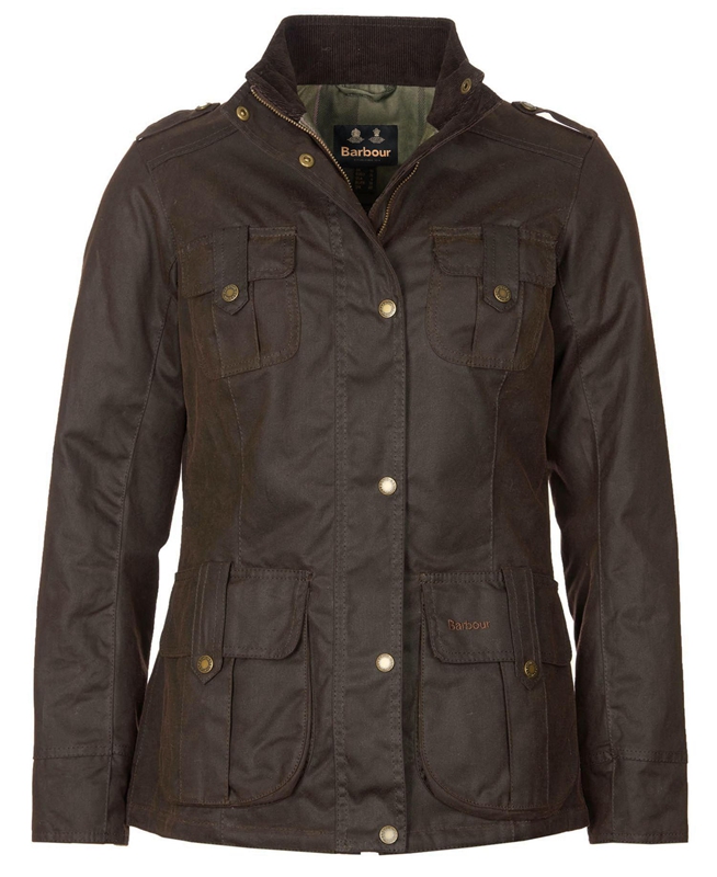 Barbour Téli Defence Női Viaszos Kabát Barna | 681579-IEO