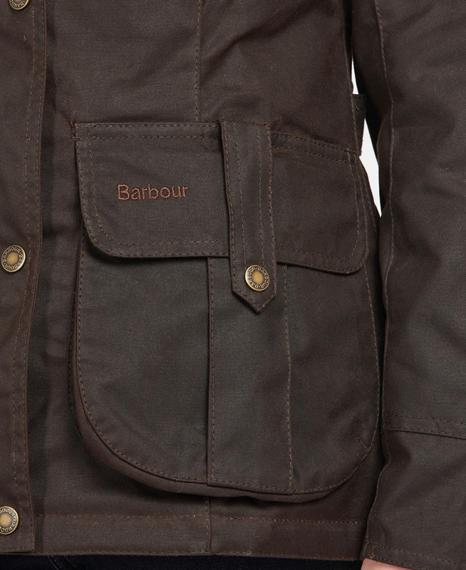 Barbour Téli Defence Női Viaszos Kabát Barna | 681579-IEO