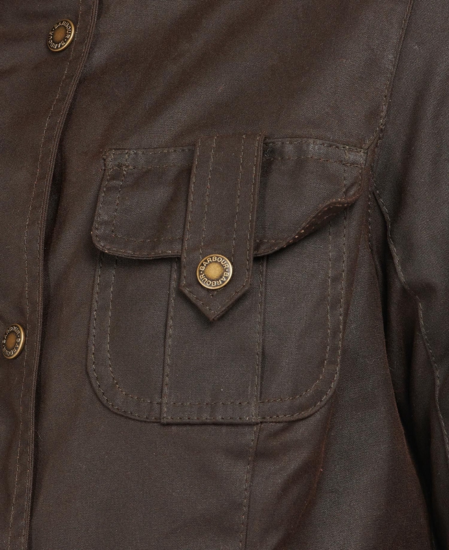 Barbour Téli Defence Női Viaszos Kabát Barna | 681579-IEO