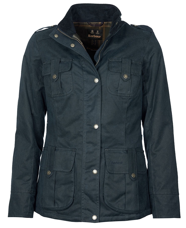Barbour Téli Defence Női Viaszos Kabát Kék | 012963-HPD