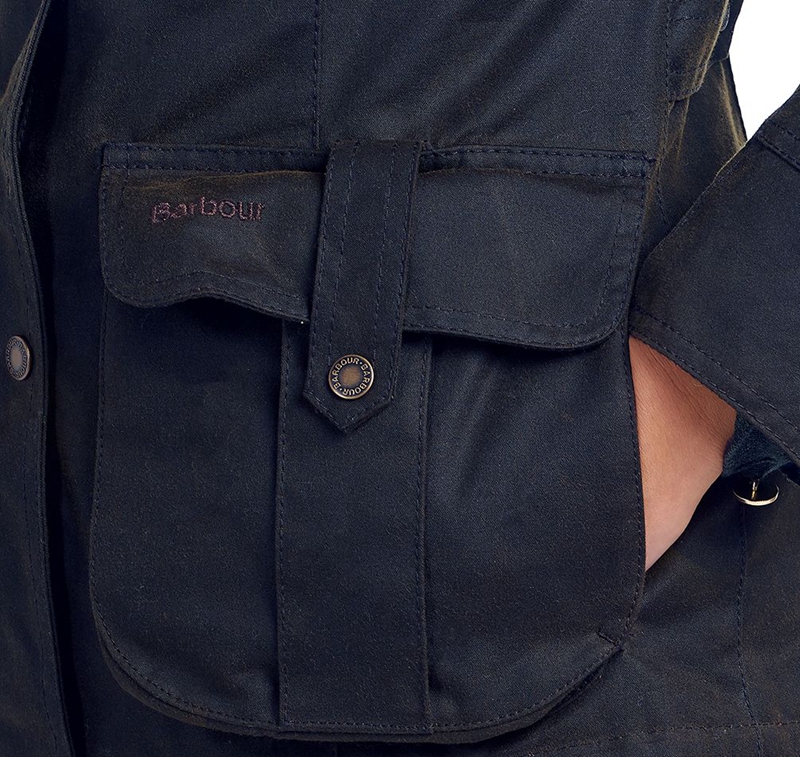 Barbour Téli Defence Női Viaszos Kabát Kék | 012963-HPD