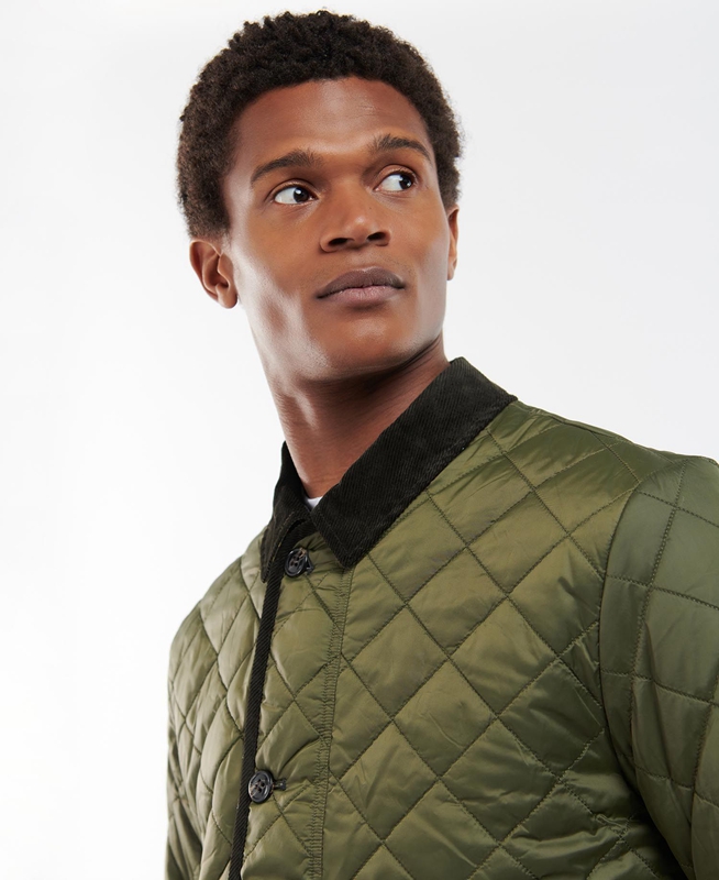 Barbour Téli Liddesdale Férfi Vattázott Kabát Olivazöld | 659704-KEQ
