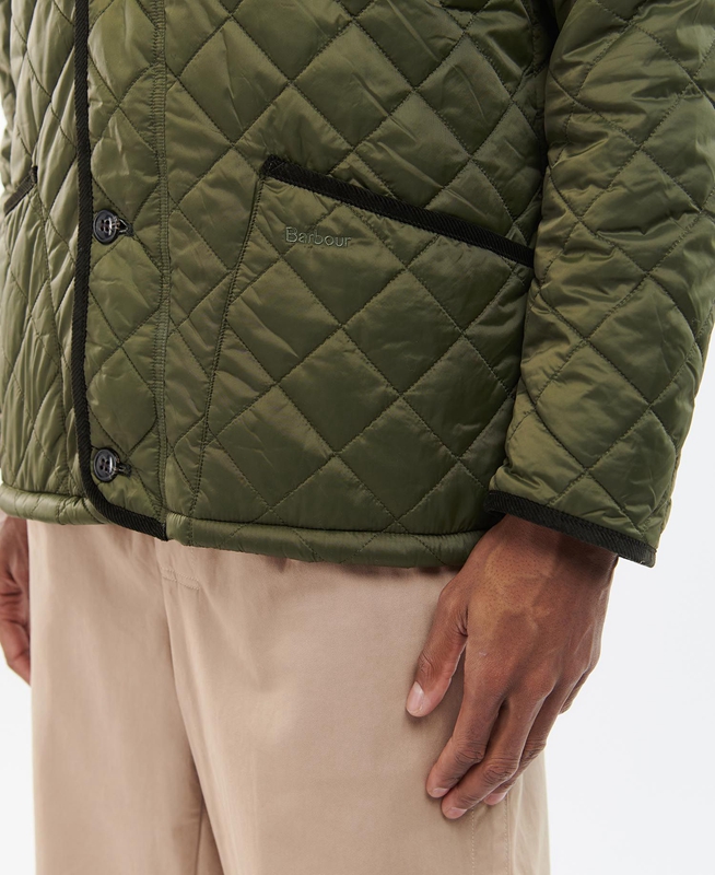 Barbour Téli Liddesdale Férfi Vattázott Kabát Olivazöld | 659704-KEQ