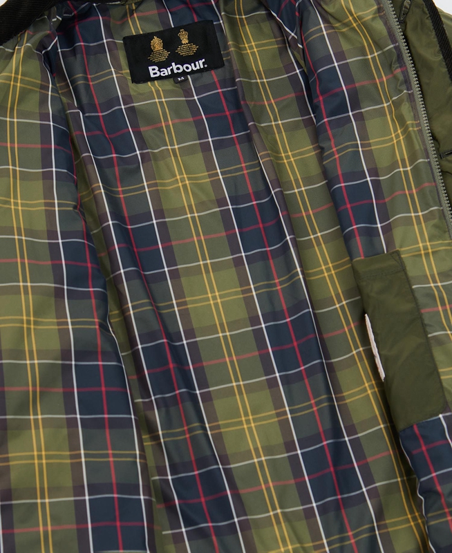 Barbour Téli Liddesdale Férfi Vattázott Kabát Olivazöld | 659704-KEQ
