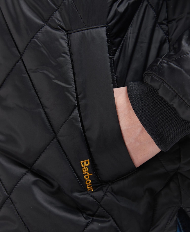 Barbour Vaila Női Vattázott Kabát Fekete | 961238-DBV