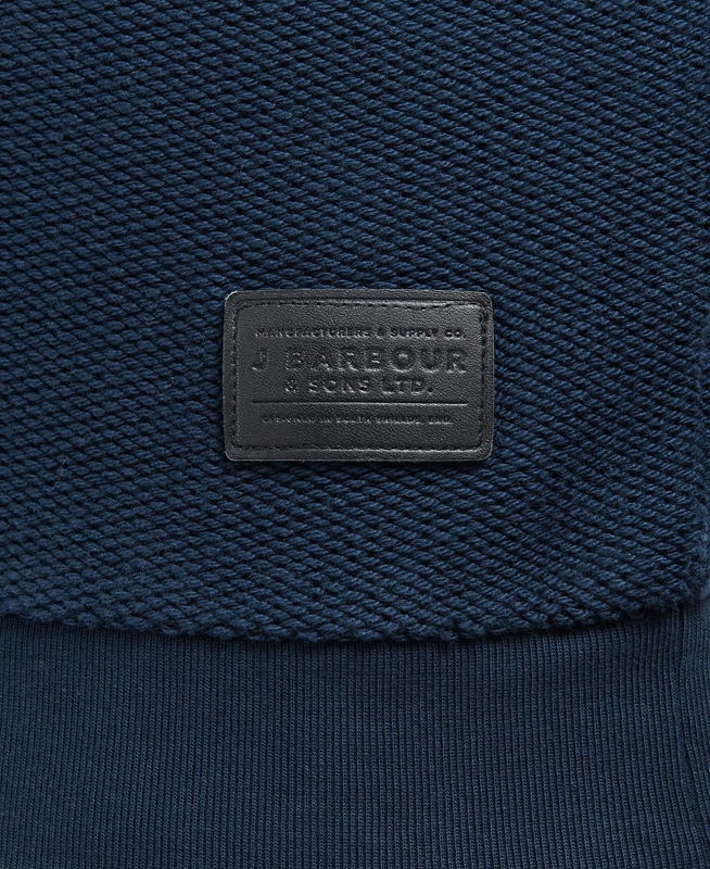 Barbour Wear Half Zip Férfi Pulóverek Sötétkék | 410659-WLQ