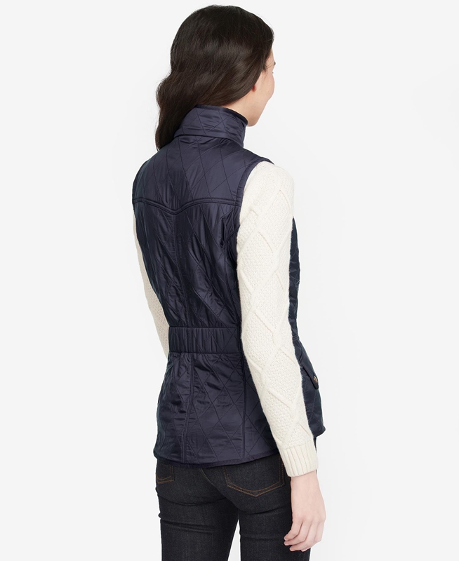 Barbour Weste Cavalry Női Mellény Kék | 143826-FNP