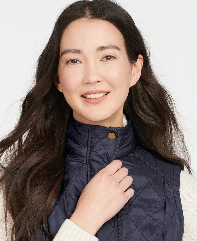 Barbour Weste Cavalry Női Mellény Kék | 143826-FNP