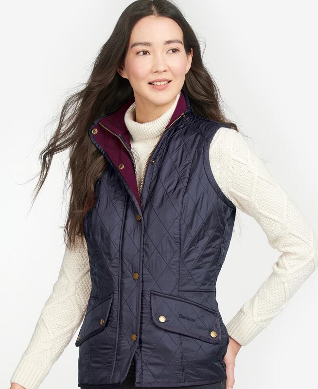 Barbour Weste Cavalry Női Mellény Kék | 143826-FNP