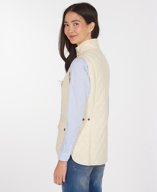 Barbour Weste Otterburn Női Mellény Krém | 167942-DMF