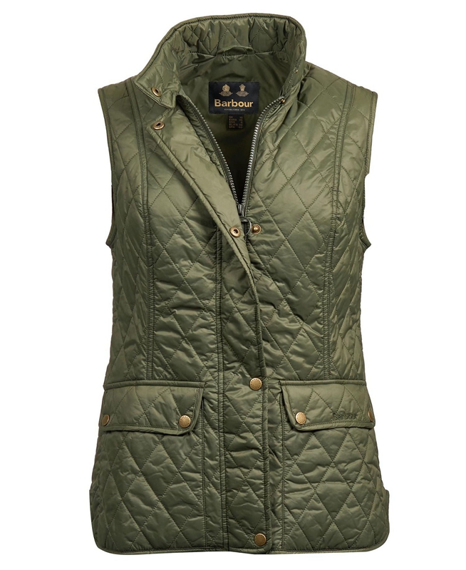 Barbour Weste Otterburn Női Mellény Olivazöld | 396278-MGT