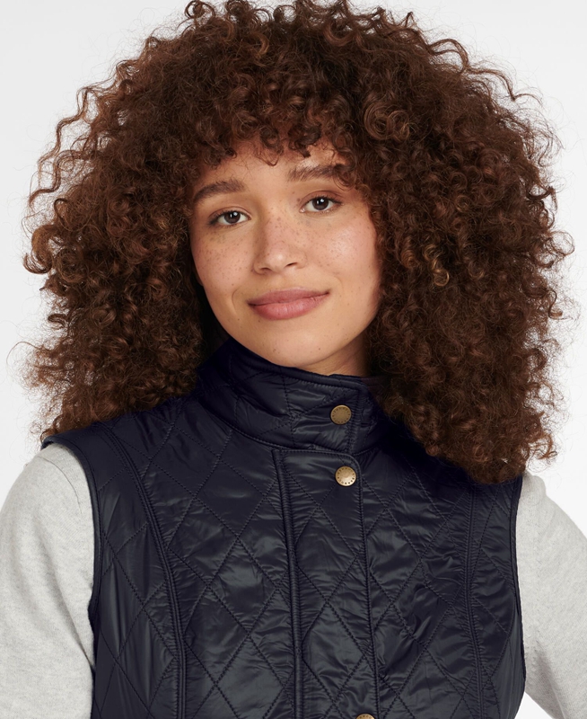 Barbour Weste Wray Női Mellény Fekete | 251390-VEB