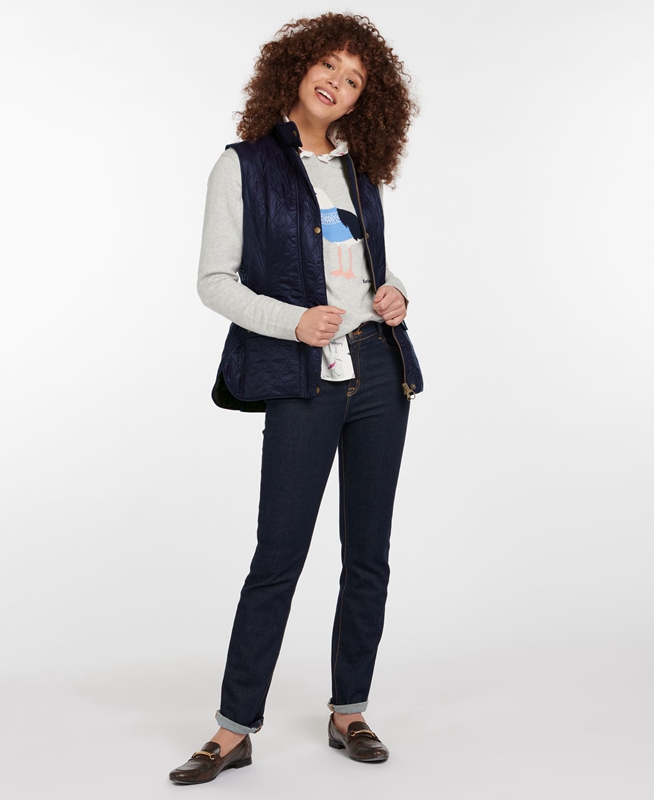 Barbour Weste Wray Női Mellény Kék | 592674-QKB